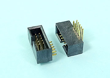 LBH127R-XX - 1.27  mm Pitch Box Header H:5.4 Right Angle Type - LAI HENG TECHNOLOGY LTD.