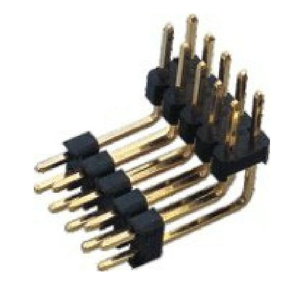 E36 - Pin Header Single & Dual Row Dual Body Right Angle DIP TYPE ( Up-Right ) - Unicorn Electronics Components Co., Ltd.